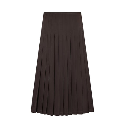 Wide Pleated Midi Skirt | Tajstylo