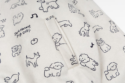 Cartoon Dog Hooded Fleece Coat | Tajstylo
