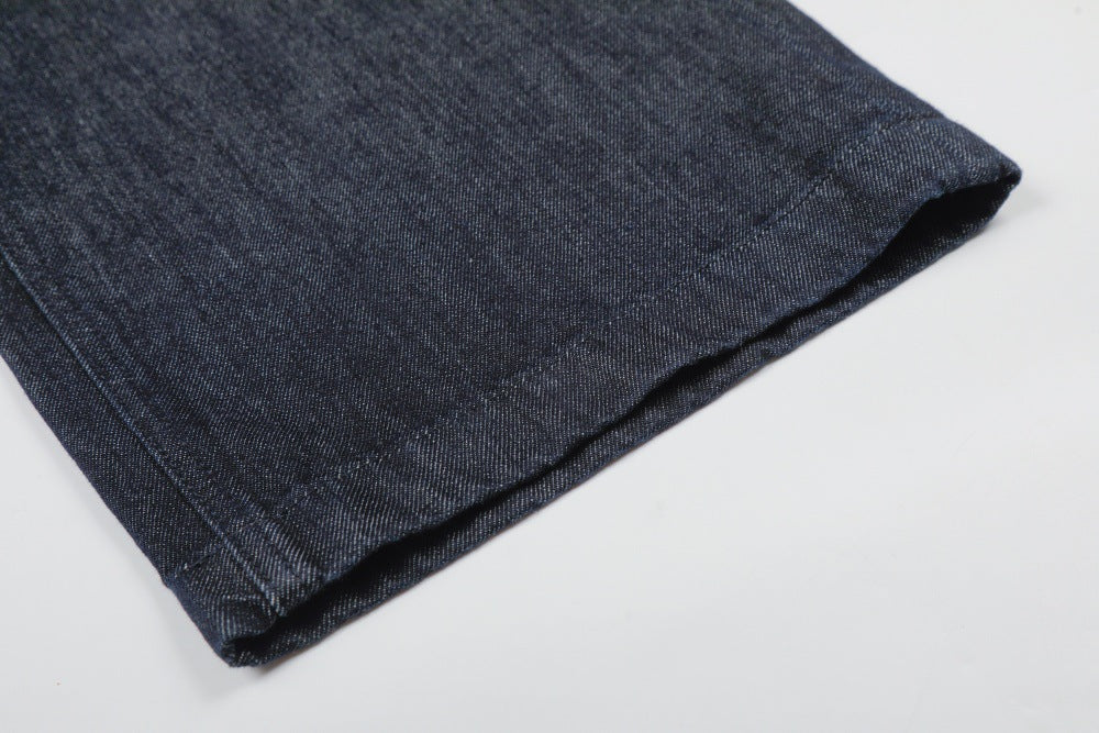 Wide Leg Denim Pants with Zipper Fly | Tajstylo