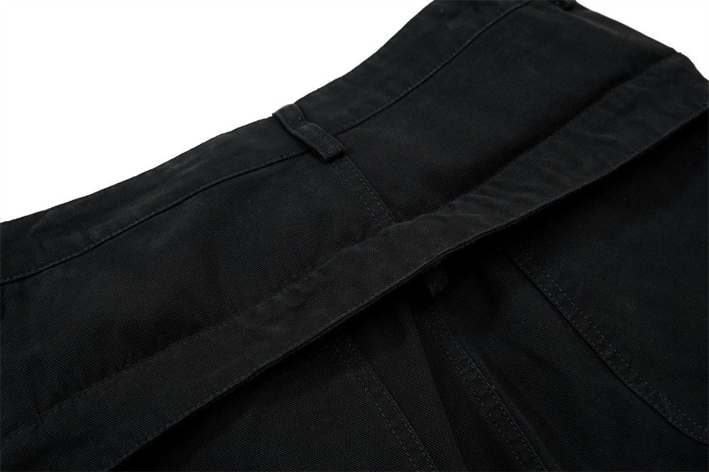 Fake Two Piece Spliced Denim Wide Leg Pants | Tajstylo