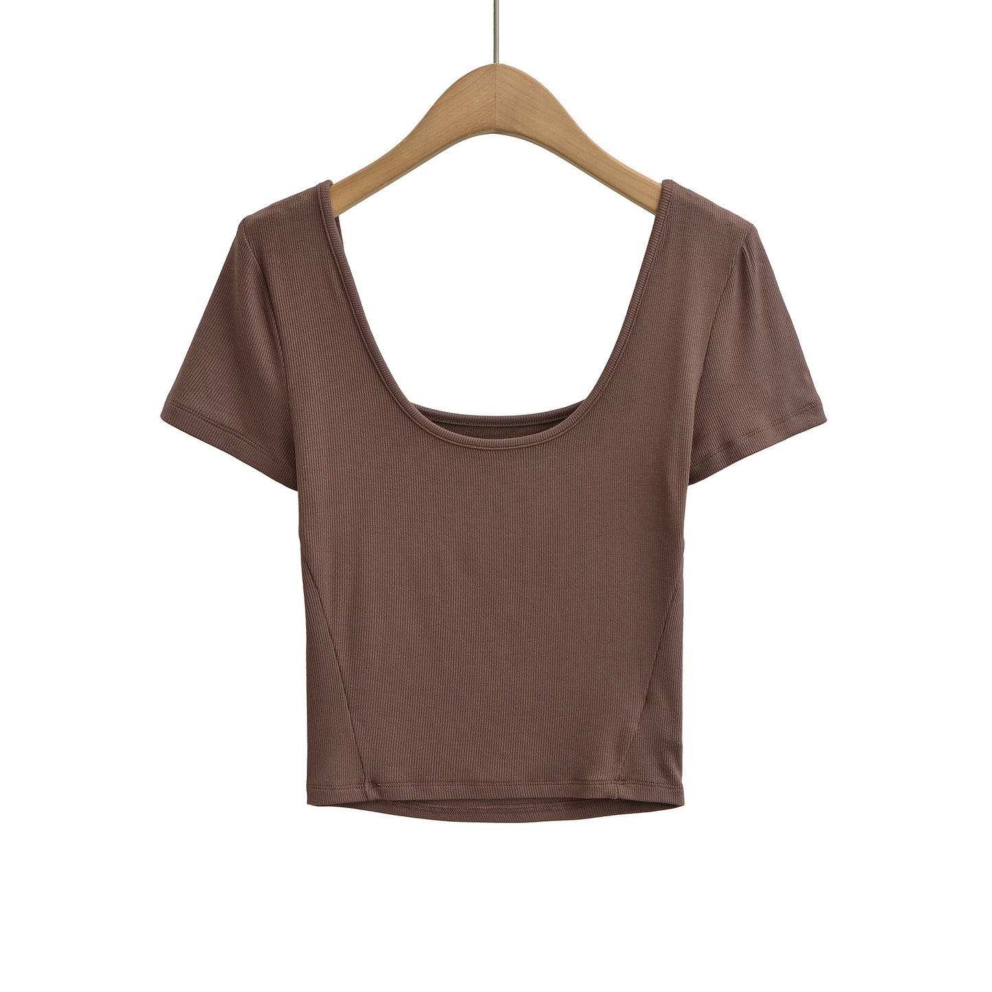 U-Neck Short Sleeve Top | Tajstylo