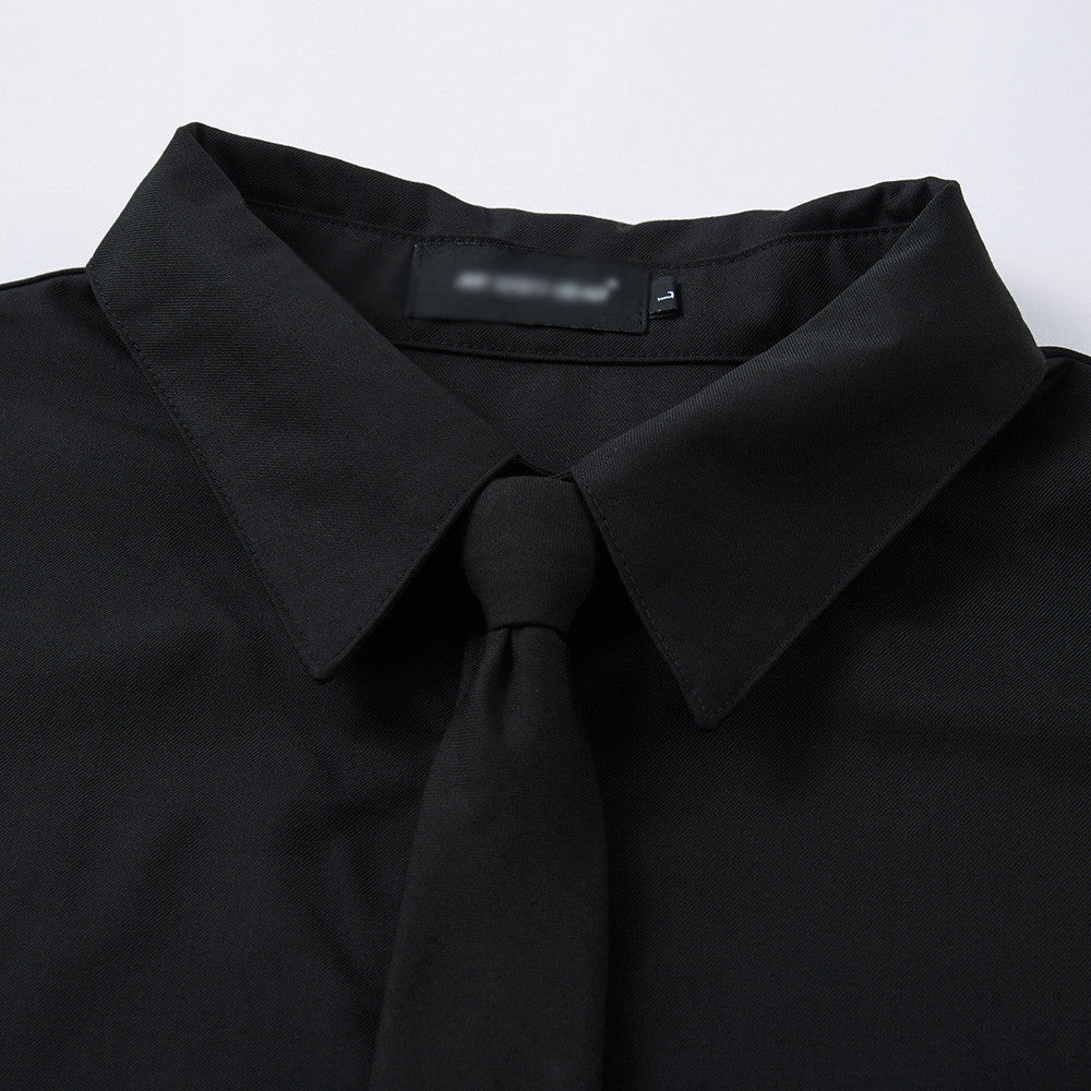 Loose Open Front Long Sleeve Shirt | Tajstylo