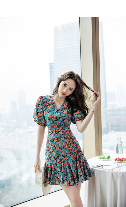 Floral Print A-Line Dress for Women | Tajstylo