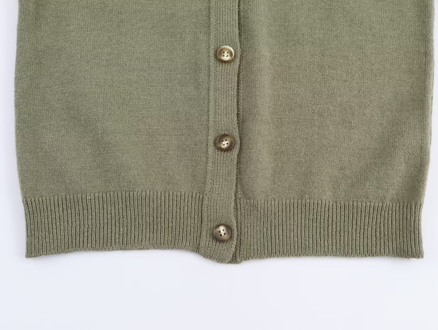 Round Neck Long Sleeved Knitted Cardigan Jacket | Tajstylo