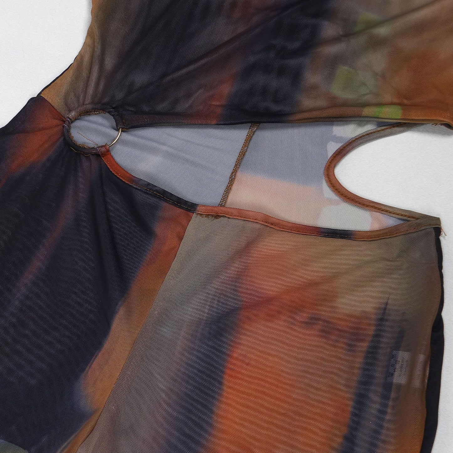 Flattering Mesh Printed Jumpsuit | Tajstylo