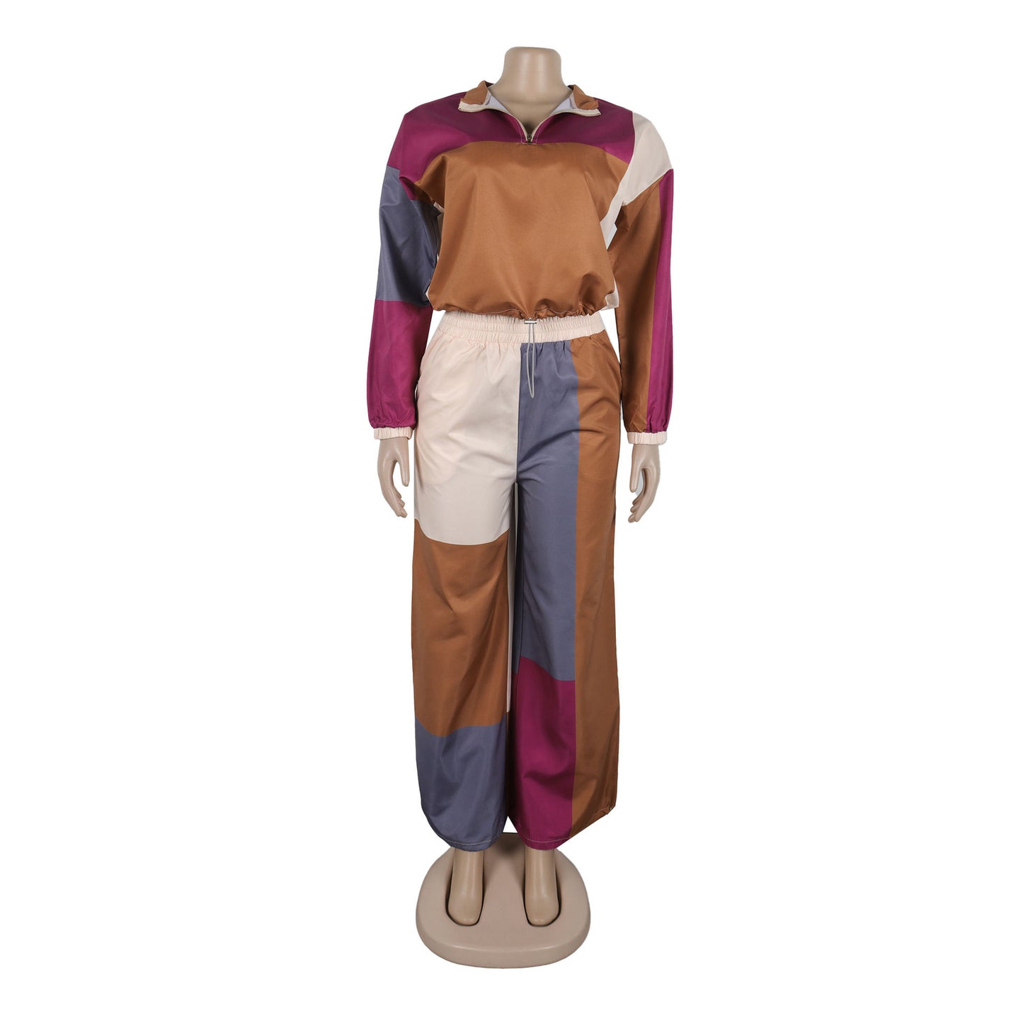 Sporty Woven Two-Piece Set | Tajstylo