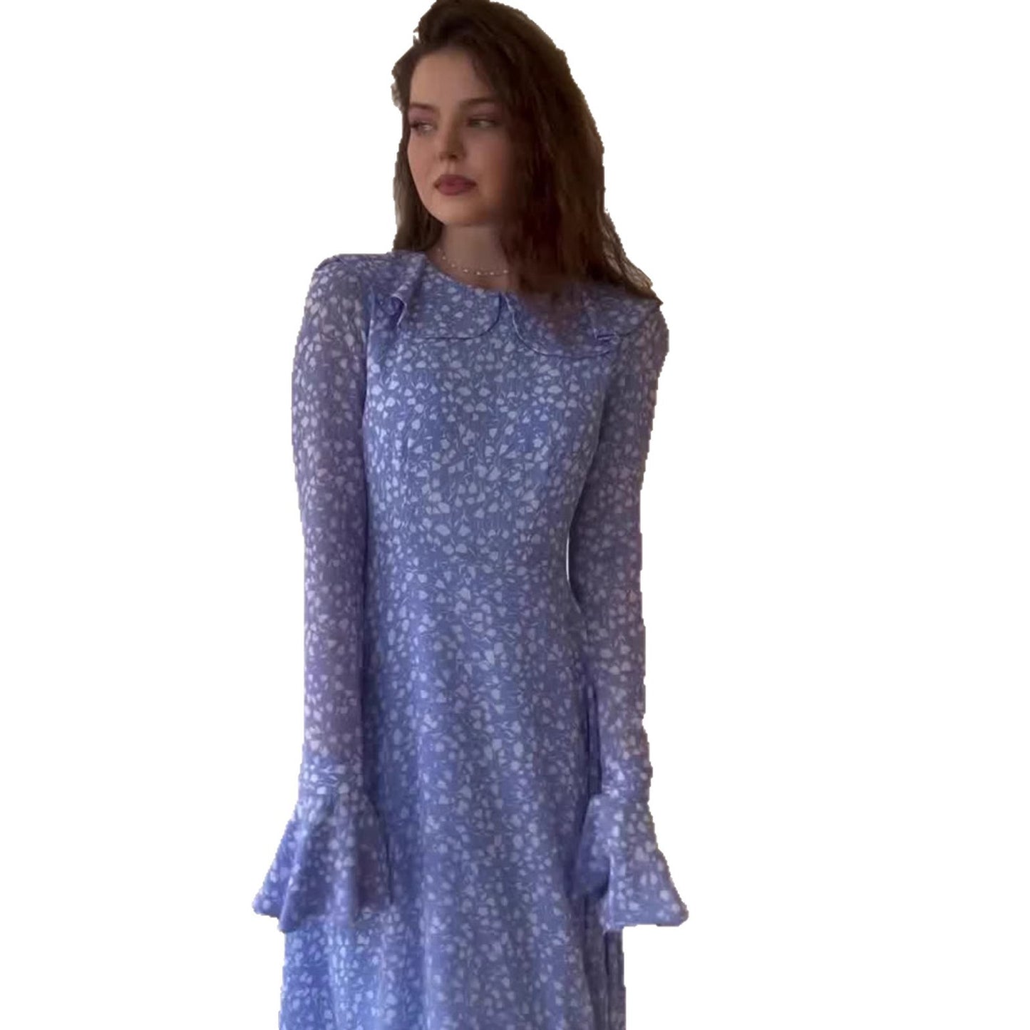 Baby Doll Collar Polka Dot Dress | Tajstylo