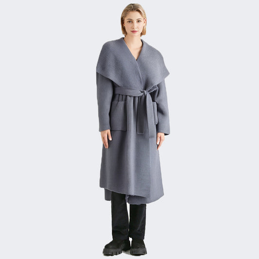 Mid-Length Loose Outerwear Sweater | Tajstylo