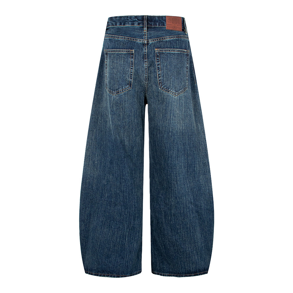Washed Straight Leg Jeans | Tajstylo