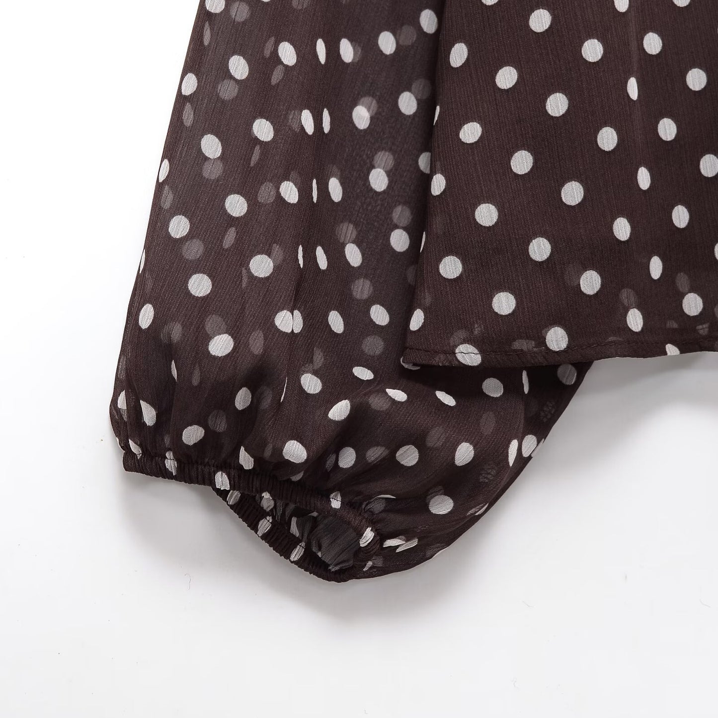 Bow Knot Polka Dot Long Sleeve Shirt | Tajstylo