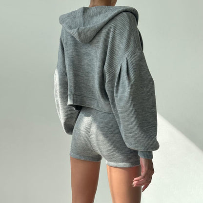 Zipper Hooded Suit for Women | Tajstylo