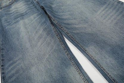 Distressed Blue Denim Jeans | Tajstylo