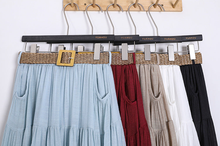 Belt Double Pocket Skirt | Tajstylo