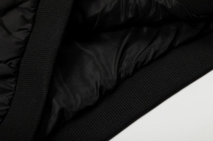 Letter Print Down Puffer Jacket | Tajstylo