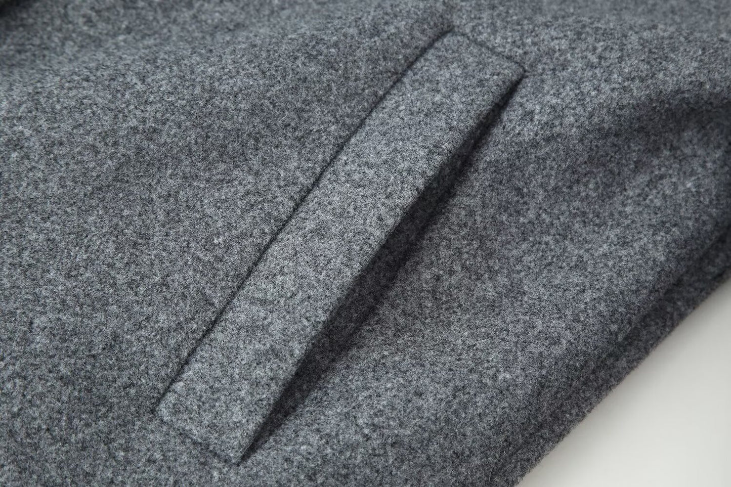 Casual Wool Blend Coat | Tajstylo