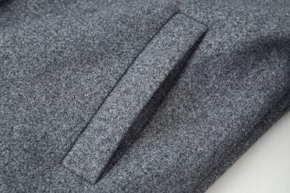 Casual Wool Blend Coat | Tajstylo