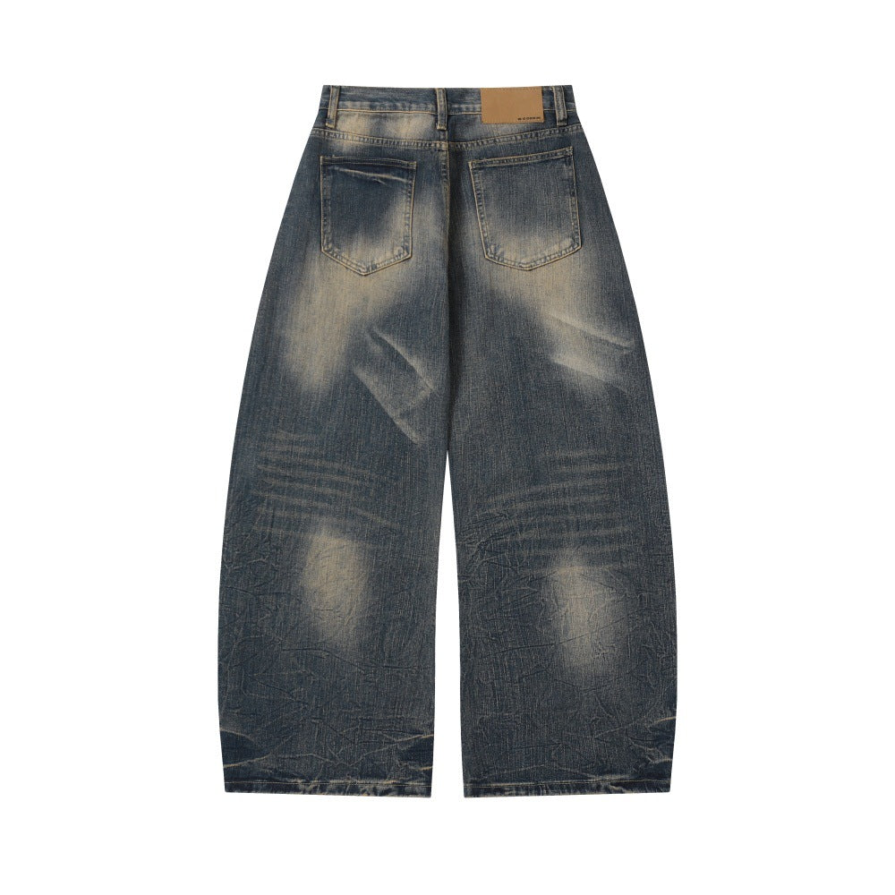 Woman wearing Curved Knife Jeans in a casual setting