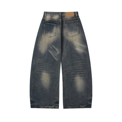 Woman wearing Curved Knife Jeans in a casual setting