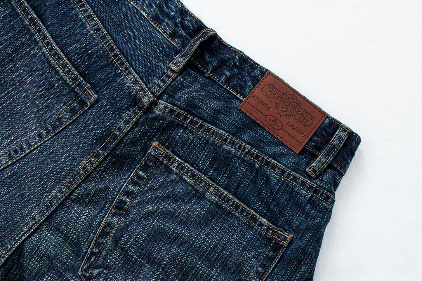 Washed Straight Leg Jeans | Tajstylo