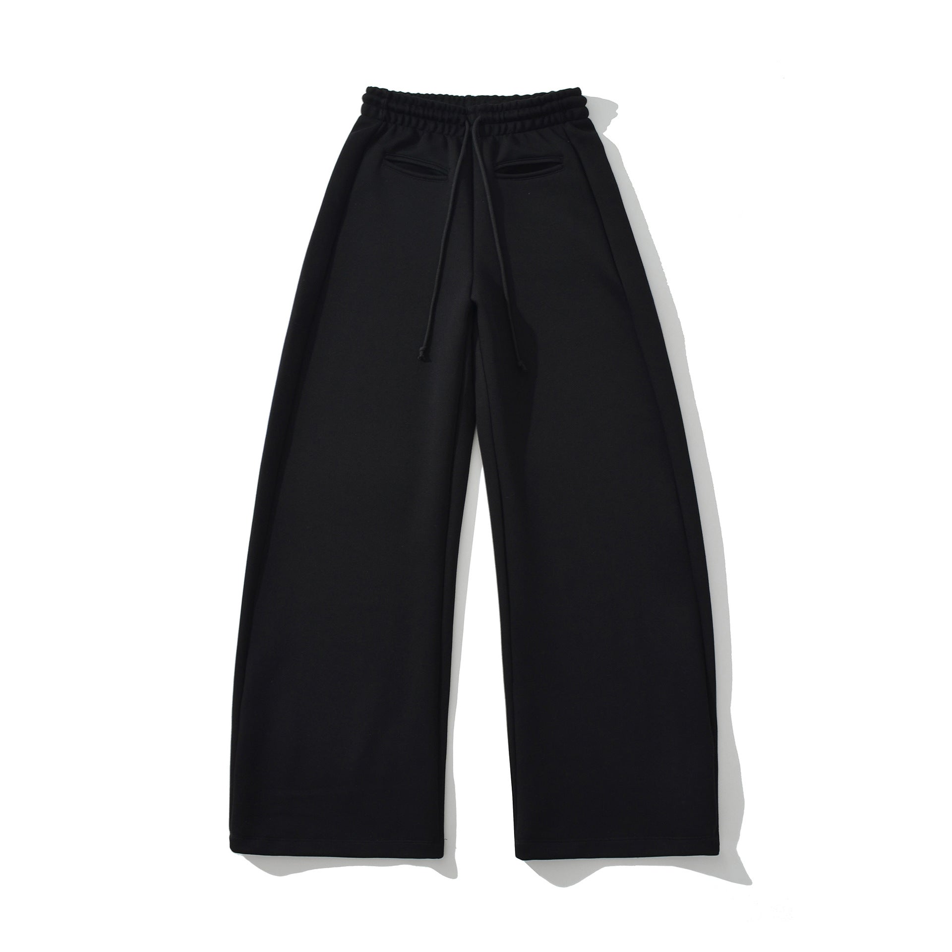 Woman wearing Drawstring Wide Leg Pants in a casual setting
