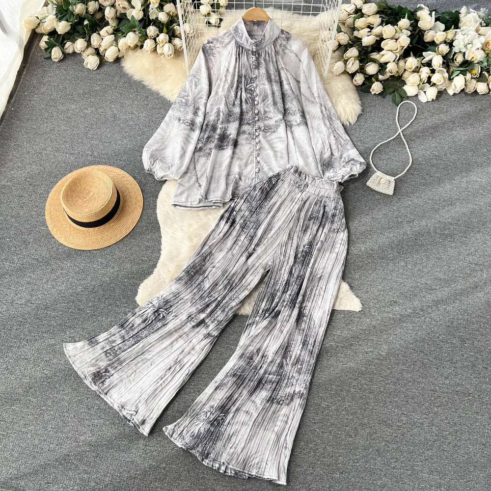 Chic Two Piece Set Top and Pants | Tajstylo