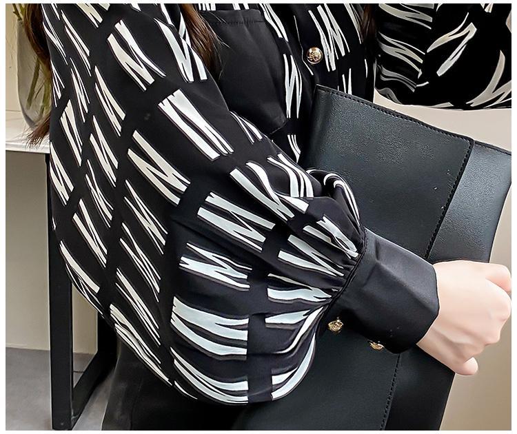 Office Lady Turn Down Collar Blouse | Tajstylo