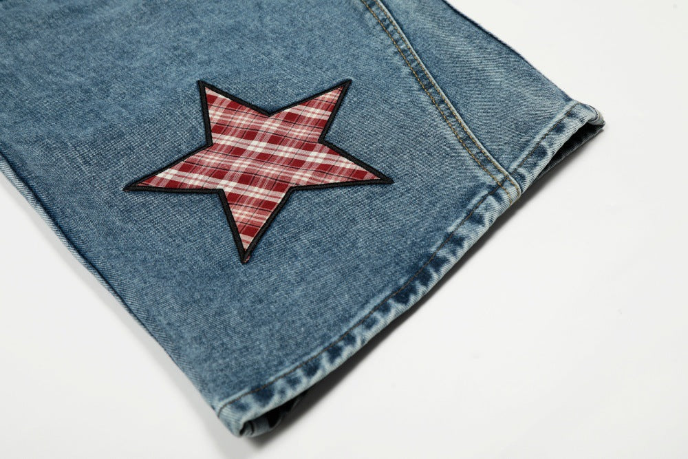 Washed Denim Pants | Tajstylo