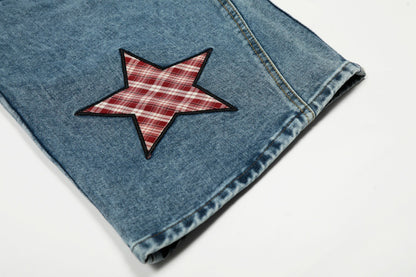 Washed Denim Pants | Tajstylo