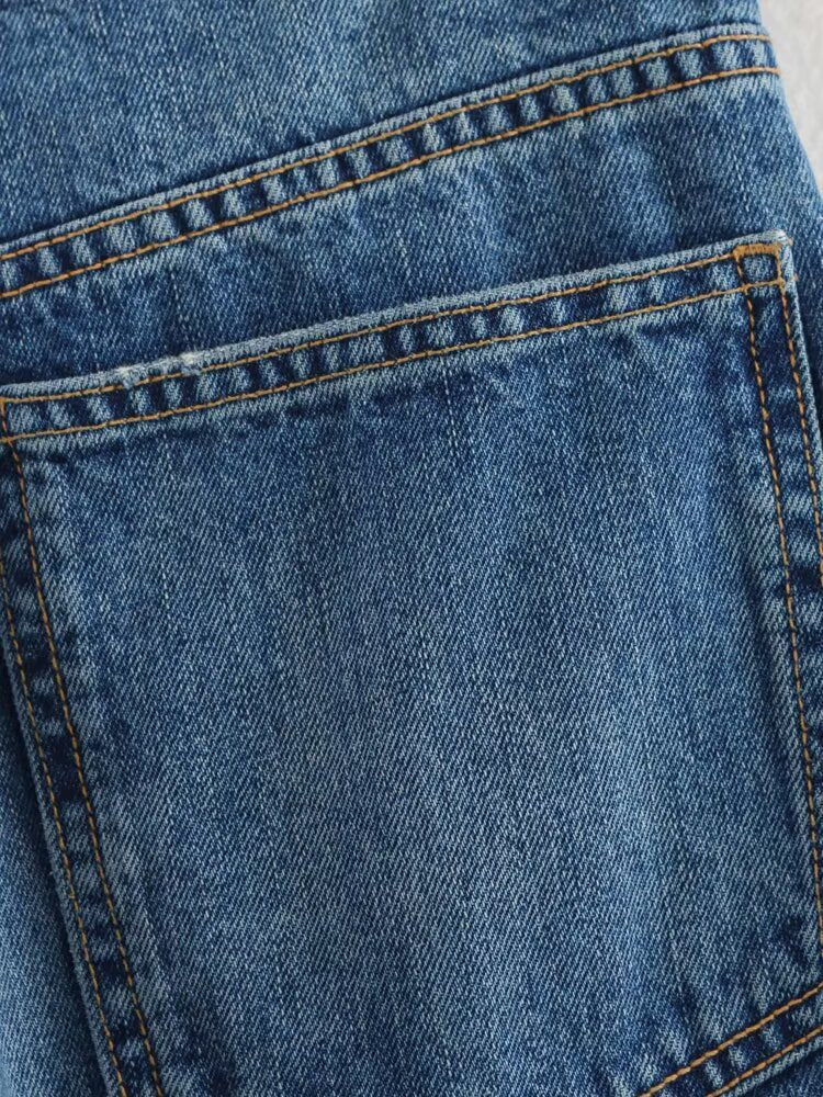 High Waist Wide Leg Denim Jeans | Tajstylo