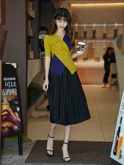 Solid Pleated Skirt for Women | Tajstylo