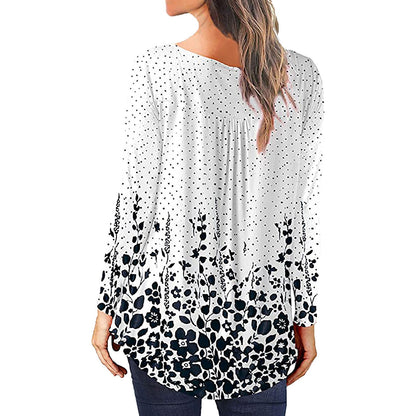 Floral Printed Tunic Shirt | Tajstylo