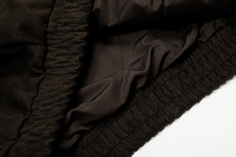 Graffiti Embroidery Flip Collar Jacket | Tajstylo