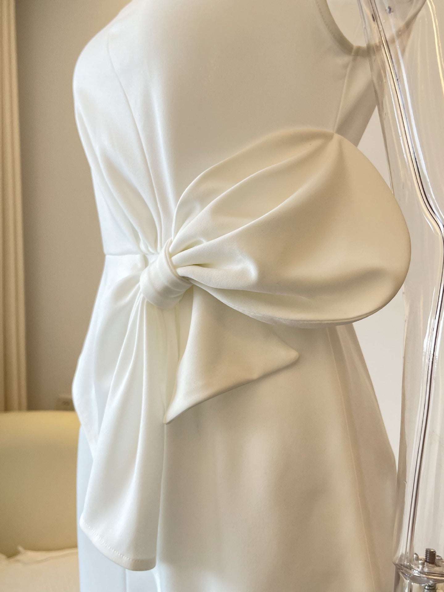 Elegant Butterfly Knot One Shoulder Dress | Tajstylo
