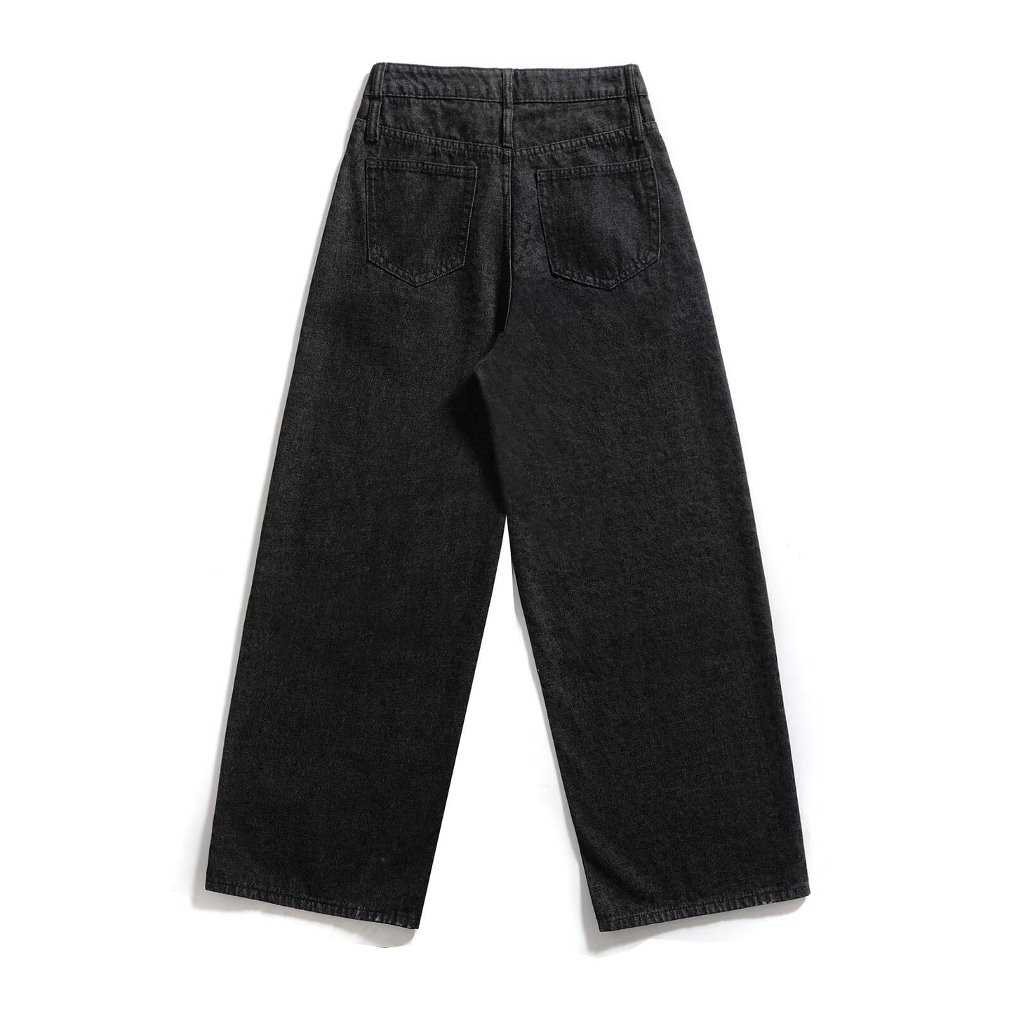Dark Leopard Print Straight Leg Jeans | Tajstylo