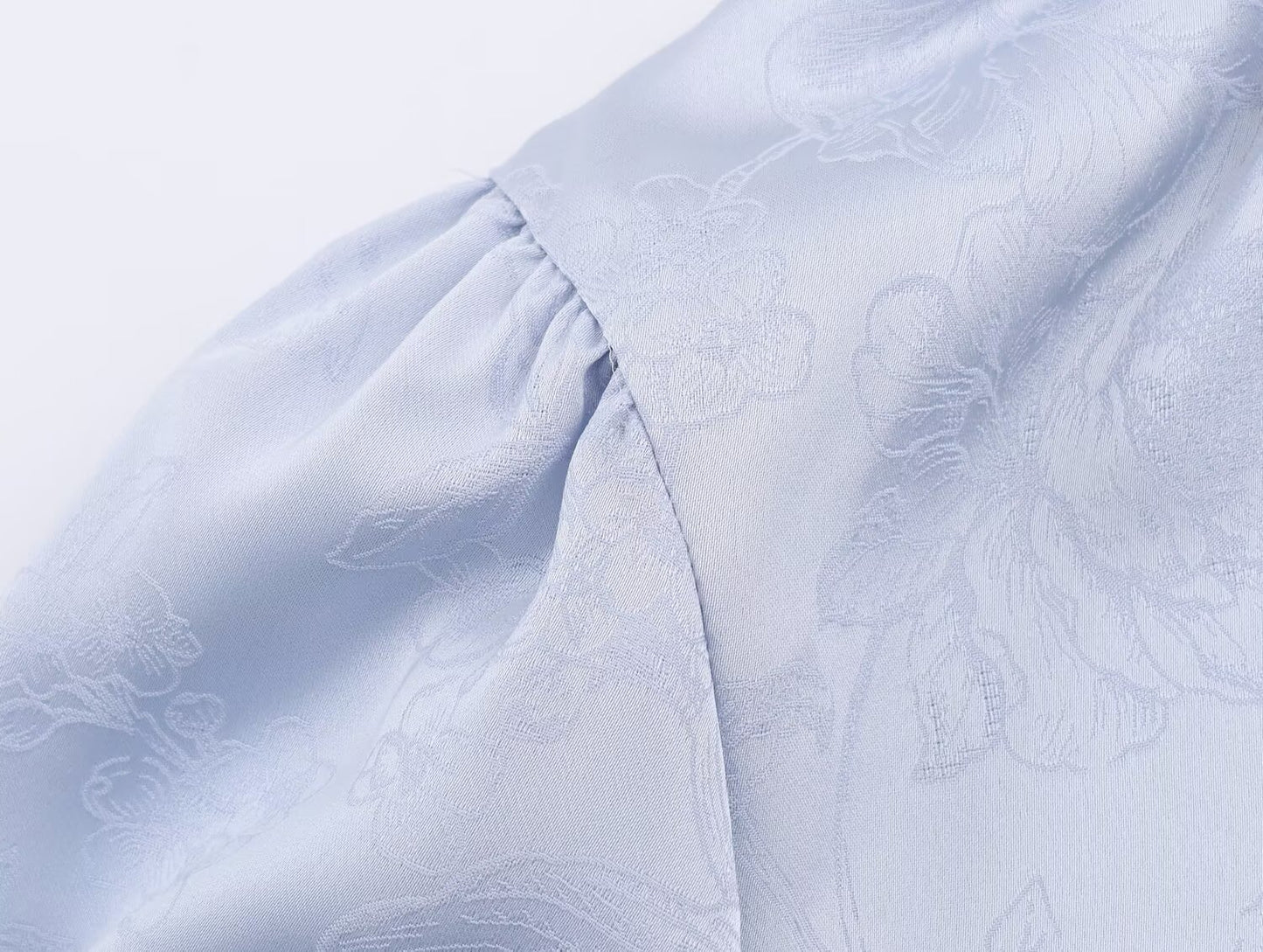 Embroidered Satin Bow Detail Blouse | Tajstylo
