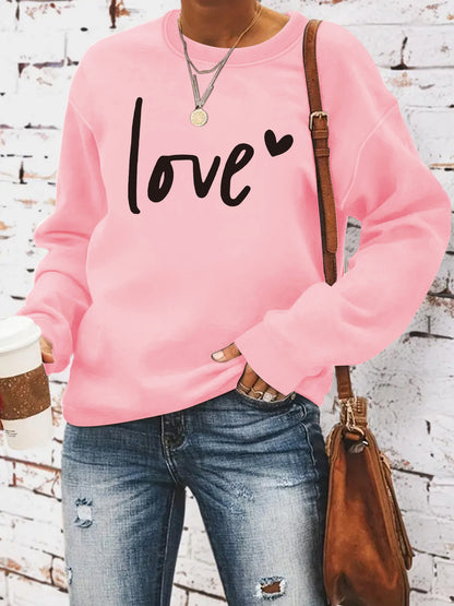 Love Printed Hoodie | Tajstylo