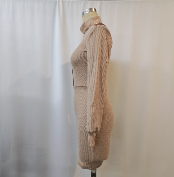 Color Block Knit Dress | Tajstylo