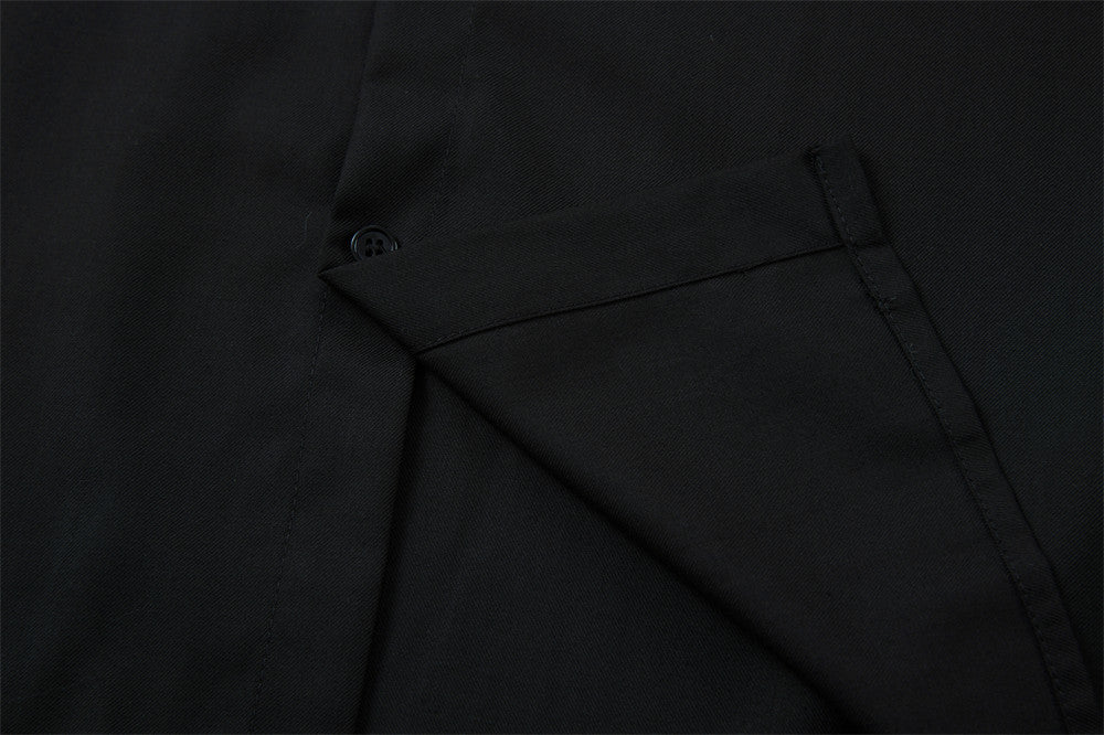 Loose Open Front Long Sleeve Shirt | Tajstylo