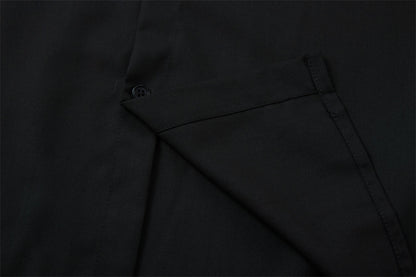 Loose Open Front Long Sleeve Shirt | Tajstylo