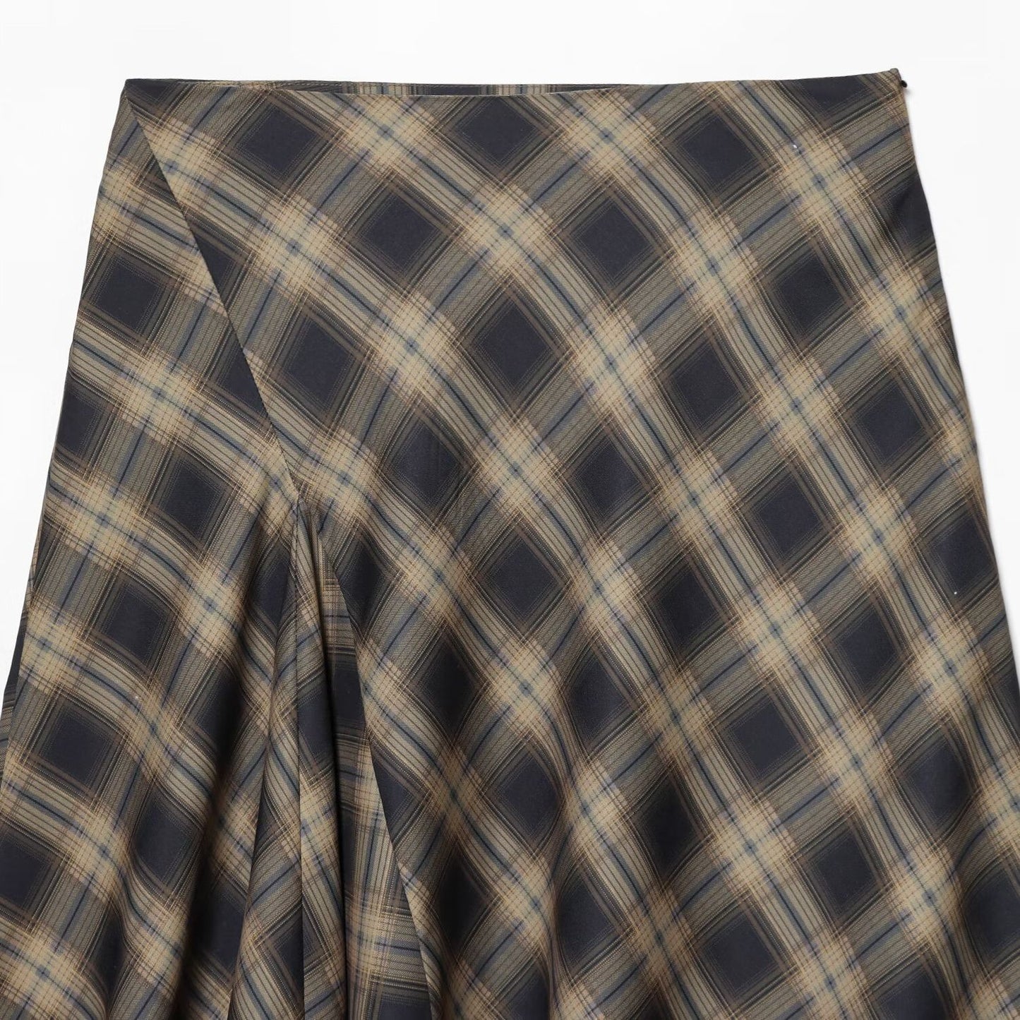 Commuter Plaid Lace Skirt | Tajstylo