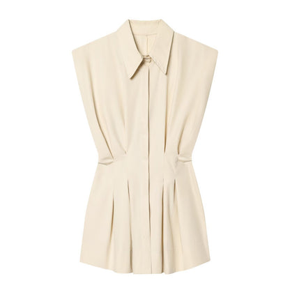 Chiffon Sleeveless Shirt | Tajstylo
