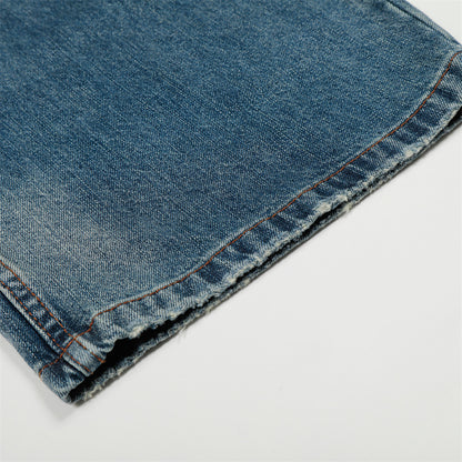 Distressed Blue Denim Jeans | Tajstylo