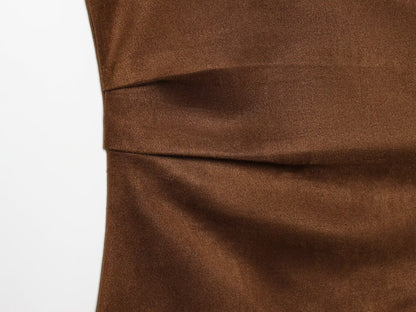 Sleeveless High Waist Short Dress | Tajstylo
