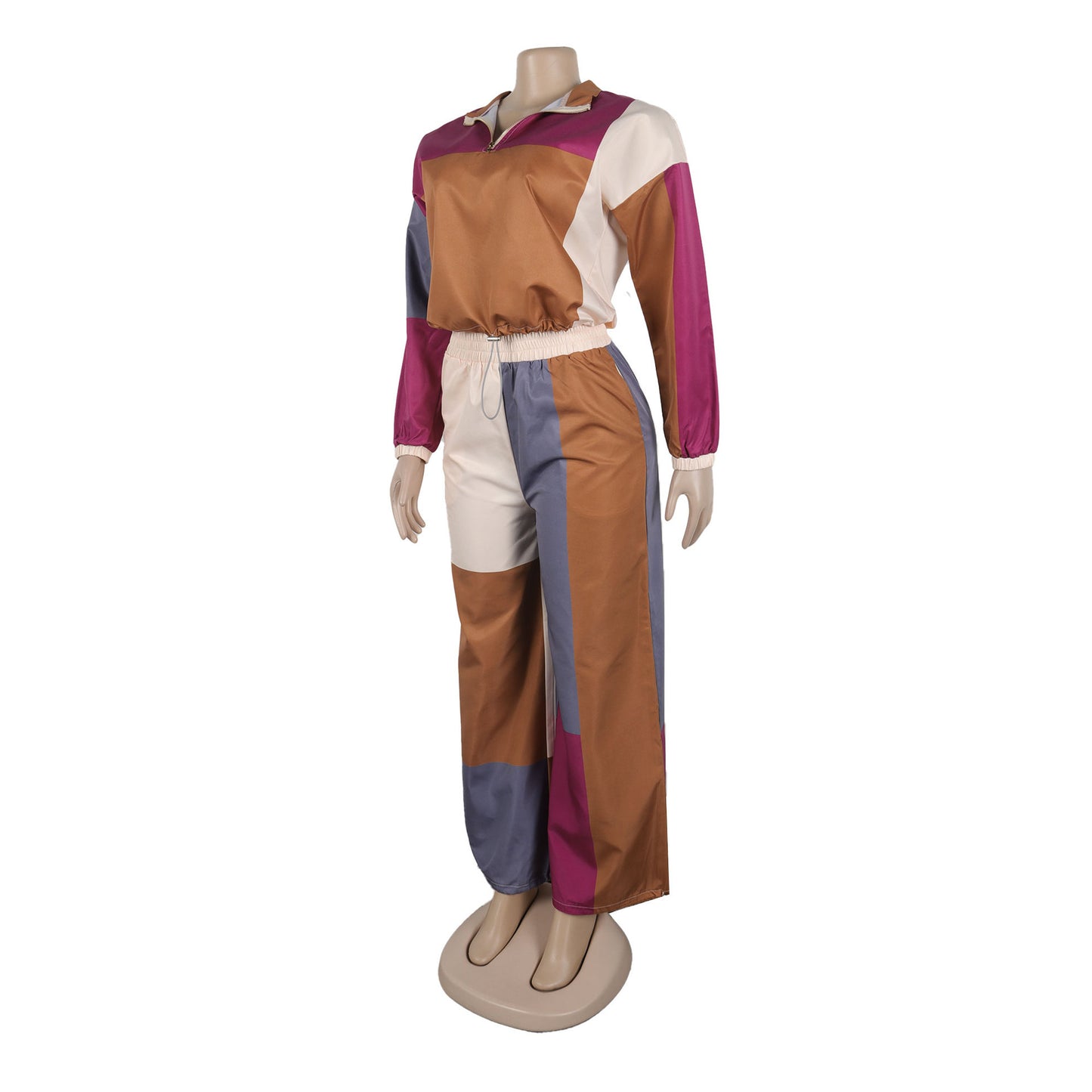 Sporty Woven Two-Piece Set | Tajstylo