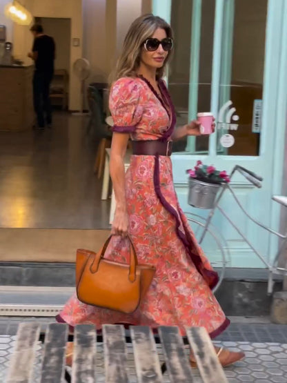 Bohemian Elegant Midi Dress | Tajstylo