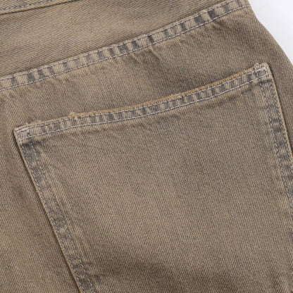 Loose Bucket Shape Low Waist Jeans | Tajstylo