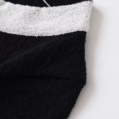 Tailored Contrasting Knitted Sweater | Tajstylo