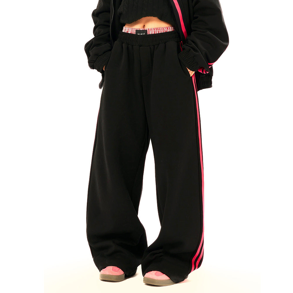 Solid Color Sports Leisure Jacket and Pants Set | Tajstylo