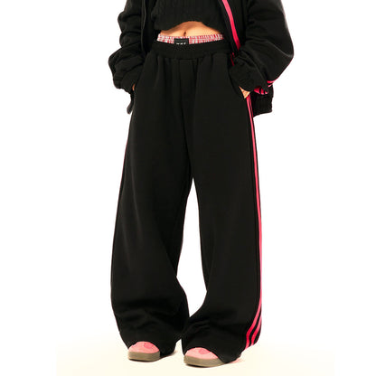 Solid Color Sports Leisure Jacket and Pants Set | Tajstylo