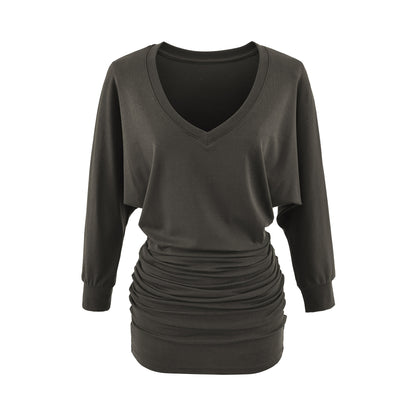 Long Sleeved Color Block Dress | Tajstylo